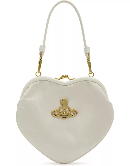 Vivienne Westwood Belle Heart Moiré top Handle bag - Crea