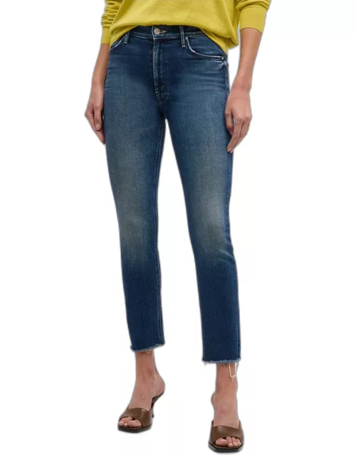 The Mid-Rise Dazzler Ankle Fray Jean
