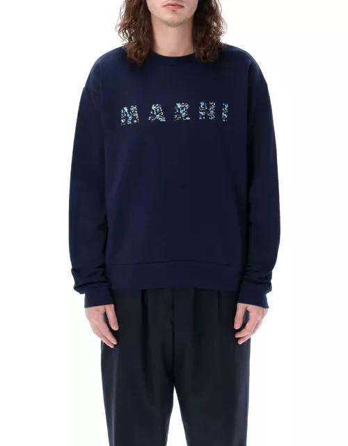 Marni Logo Flowers Sweater