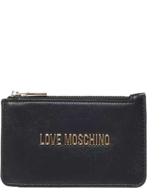Love Moschino Logo Lettering Zipped Wallet