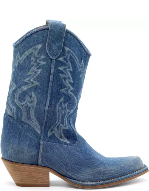 Vic Matié Western Style Denim Texan Boot