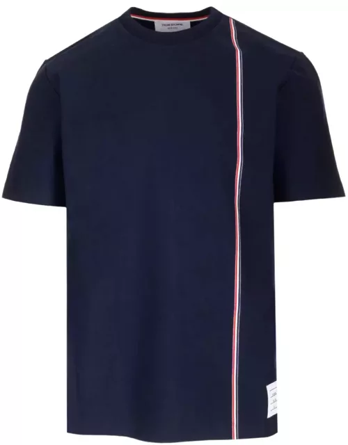 Thom Browne T-shirt With Striped Band