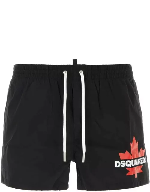Dsquared2 Logo Printed Drawstring Swimming Short