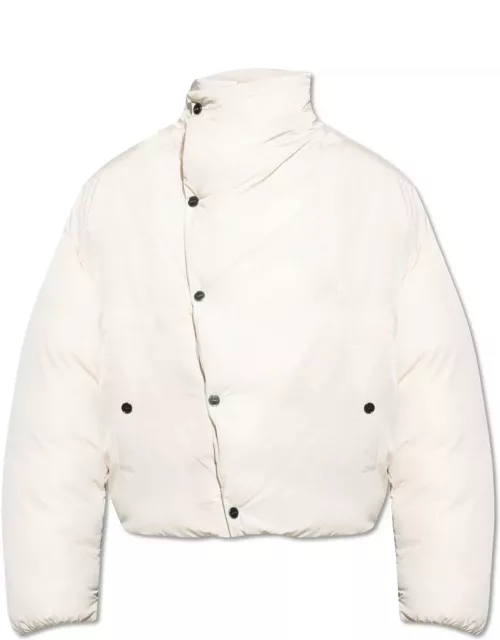 Jacquemus Asymmetric Buttoned Highneck Puffer Jacket