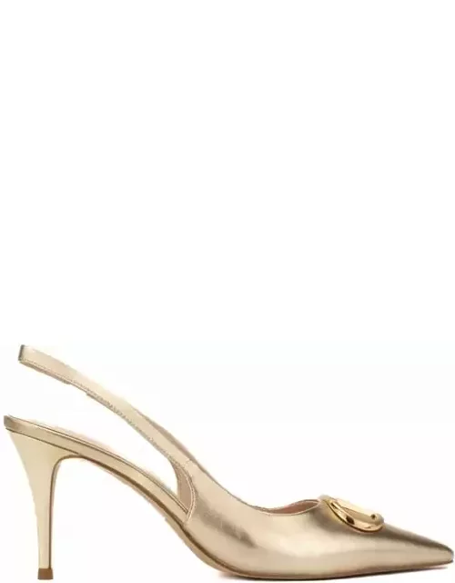 TwinSet Sling Back Pumps With Logo