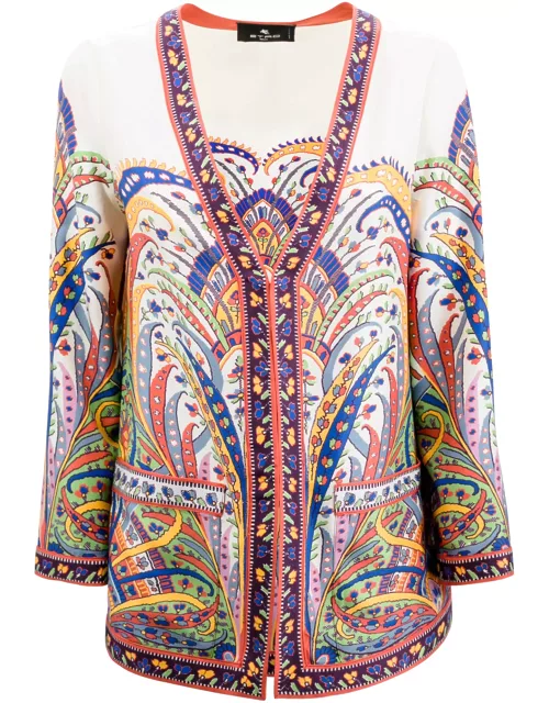 Etro Floral-print Silk Jacket