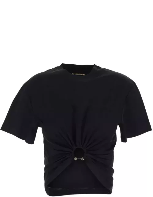 Paco Rabanne Cotton Cropped T-shirt