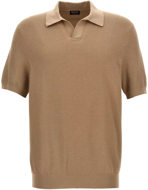 Zegna Knitted Polo Shirt