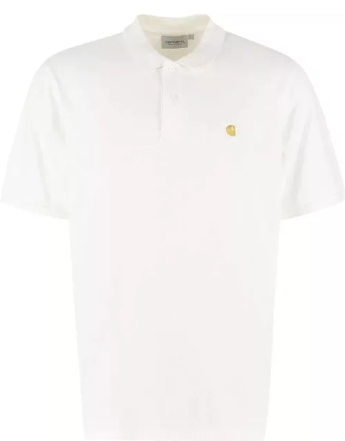 Carhartt Logo Embroidered Short-sleeved Polo Shirt