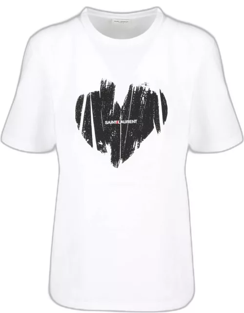 Saint Laurent Heart T-shirt