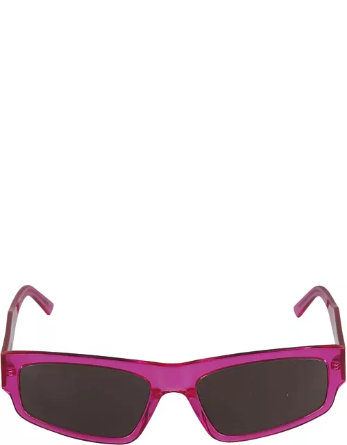 Balenciaga Eyewear Logo Sided Rectangular Lens Sunglasse