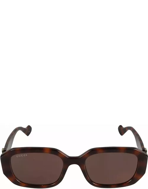 Gucci Eyewear Curved Square Sunglasse