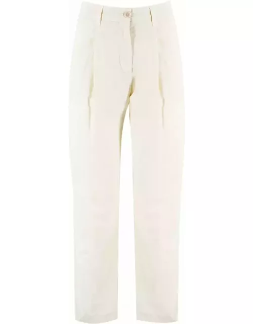 Aspesi Natural Cotton Poplin Chino Trouser
