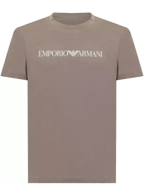 Logo Printed Crewneck T-shirt Emporio Armani