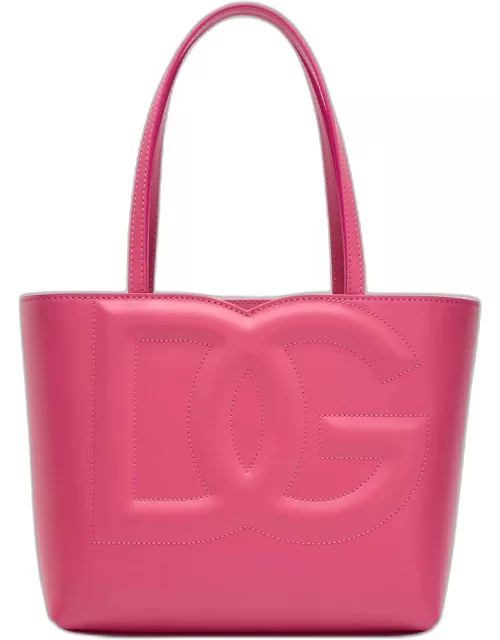 DG Logo Leather Tote Bag