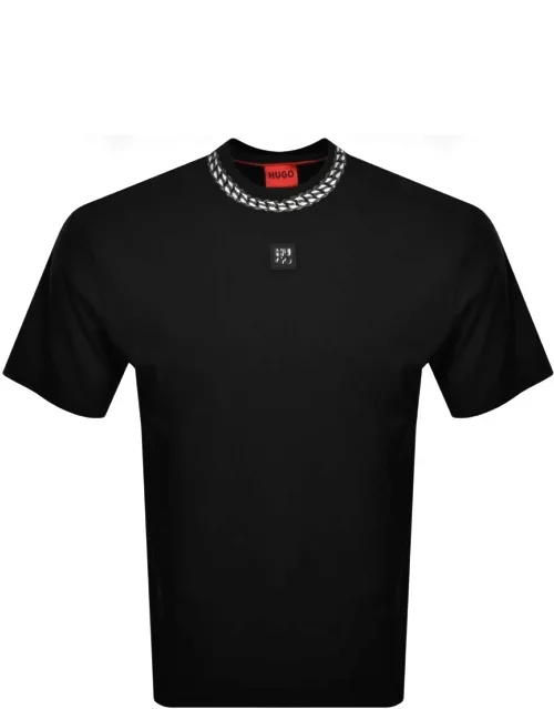 HUGO Deternal T Shirt Black