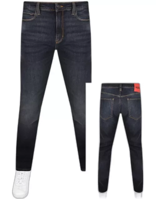 HUGO 708 Slim Fit Dark Wash Jeans Grey