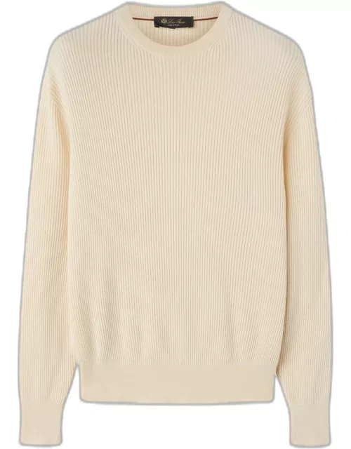 Men's Akan Cashmere-Silk Crewneck Sweater