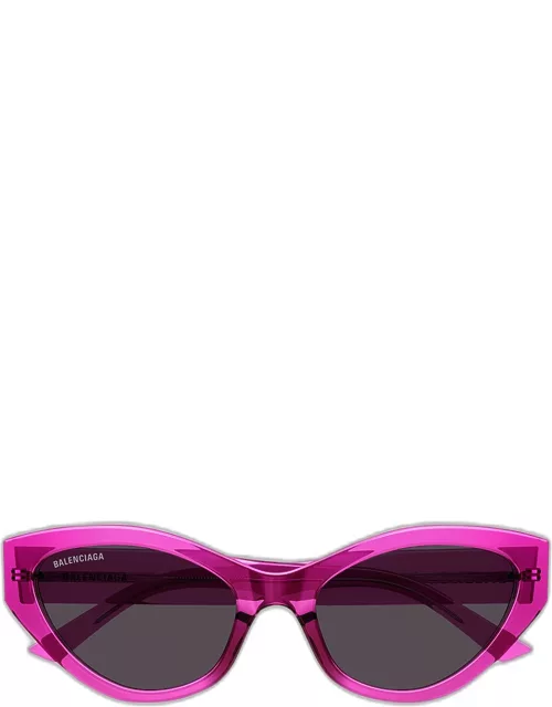 Logo Plastic Cat-Eye Sunglasse