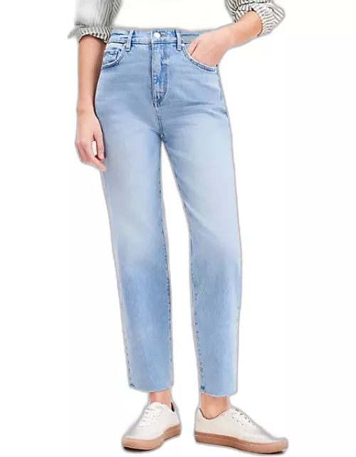 Loft High Rise Straight Jeans in Classic Mid Wash