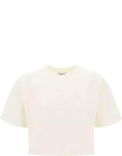 AUTRY boxy t-shirt with debossed logo