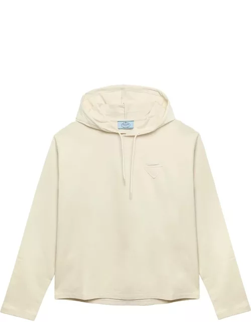 Ivory hooded sweatshirt