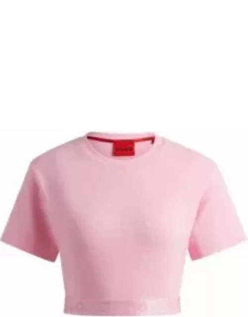 Relaxed-fit T-shirt with logo waistband- Pink Women's Underwear, Pajamas, and Sock