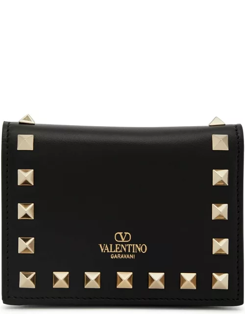 Valentino Garavani Rockstud Leather Wallet - Black