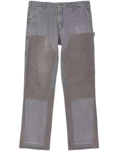 Jeanius Bar Atelier Carpenter Panelled Straight-leg Jeans - Light Grey - 30 (W30 / S)