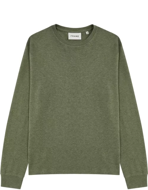 Frame Duo Fold Cotton Sweatshirt - Green