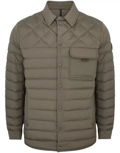 Moncler Iseran Quilted Shell Jacket - Khaki - 3 (UK40 / L)