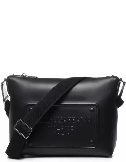 Dolce & Gabbana Leather Crossbody Bag With Debossed Logo