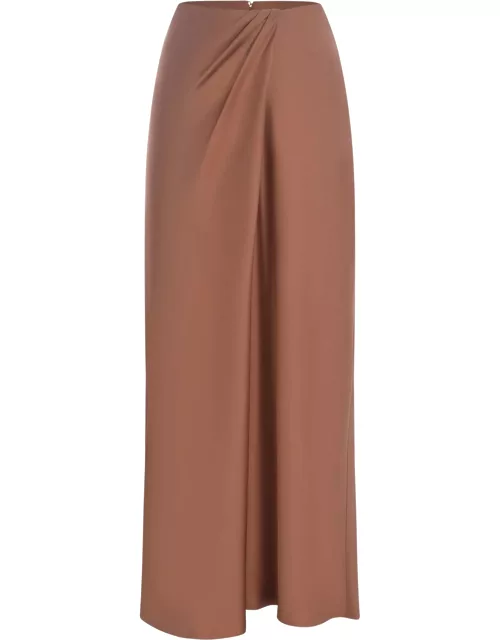 Long Skirt Pinko conversion Made Of Shiny Satin