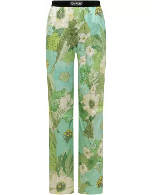 Tom Ford Pants With Floral Decoration
