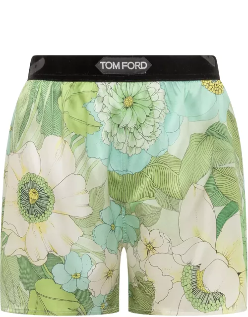 Tom Ford Shorts With Floral Decoration