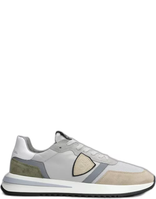 Philippe Model Tropez 2.1 Sneakers In Grey Suede And Fabric