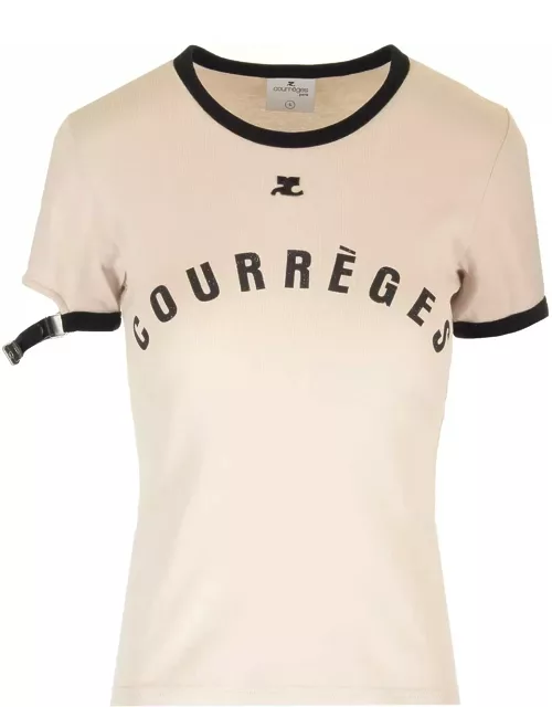 Courrèges Strap Detail T-shirt