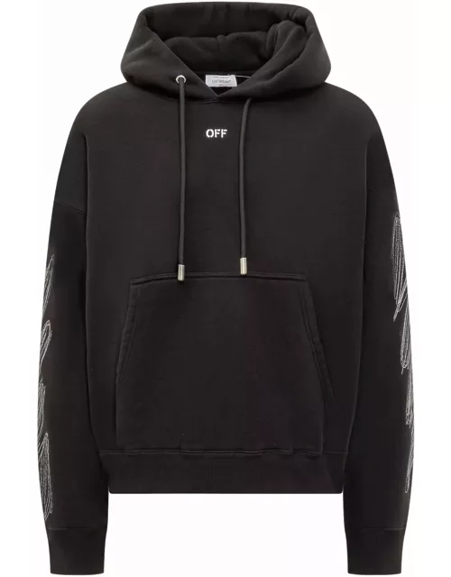 Off-White Hoodie With Scribble Logo