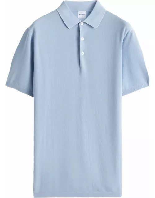 Aspesi Light Blue Short-sleeved Polo Shirt