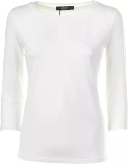 Weekend Max Mara White 3/4 Sleeve Shirt
