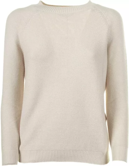 Weekend Max Mara Soft White Cotton Sweater