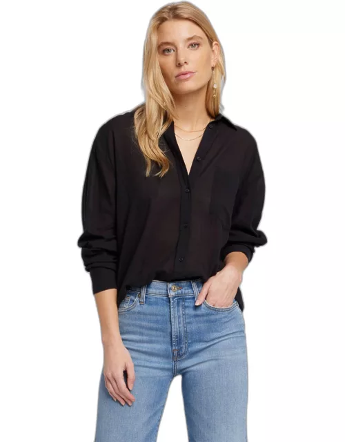 Classic Button Up Shirt in Black