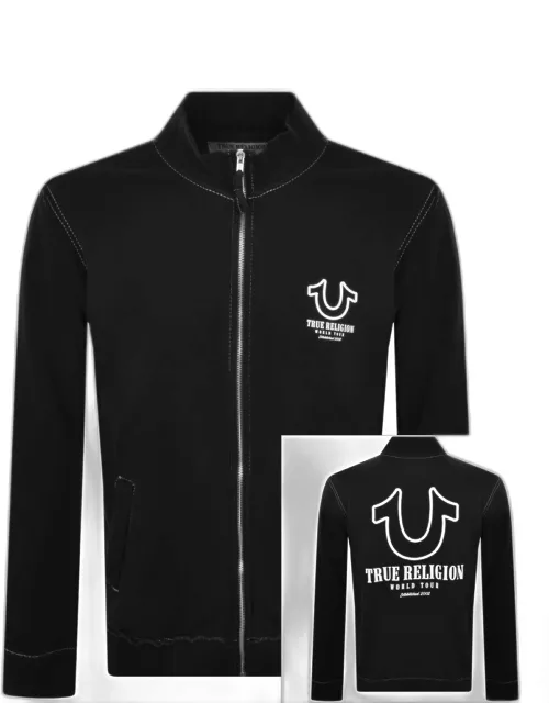 True Religion Big T Full Zip Sweatshirt Black