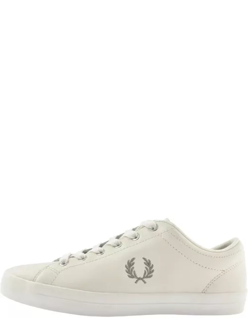 Fred Perry Baseline Leather Trainers Crea