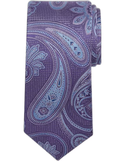 JoS. A. Bank Men's Reserve Collection Masterful Paisley Tie - Long, Purple, LONG