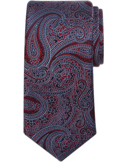 JoS. A. Bank Men's Reserve Collection Intricate Paisley Tie - Long, Red, LONG