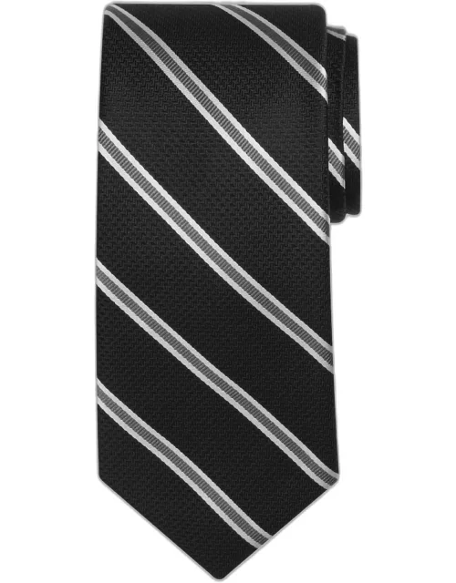 JoS. A. Bank Men's Reserve Collection Chevron Stripe Tie - Long, Black, LONG