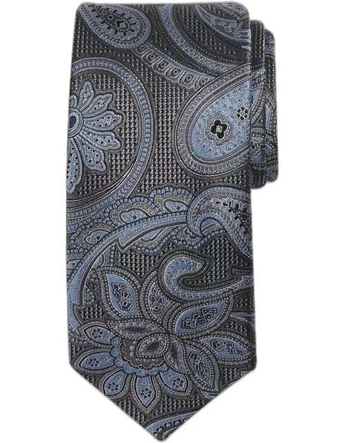 JoS. A. Bank Men's Reserve Collection Masterful Paisley Tie - Long, Charcoal, LONG