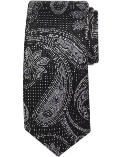JoS. A. Bank Men's Reserve Collection Masterful Paisley Tie - Long, Black, LONG