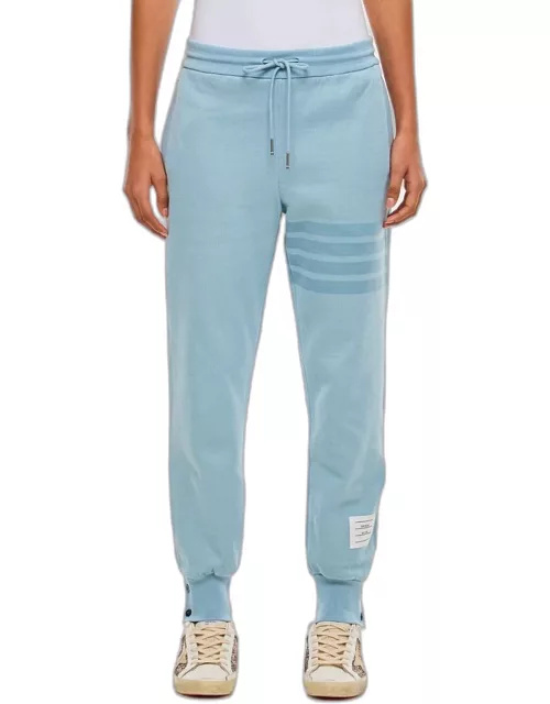 Thom Browne Sweatpants In Double Face Knit Sky blue